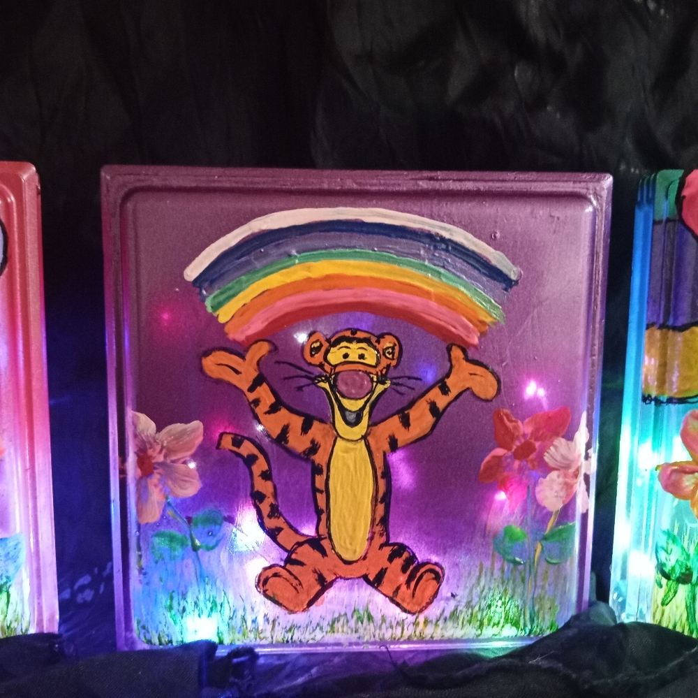 Hand Painted Color Light Block Set - Picture 3 of 4